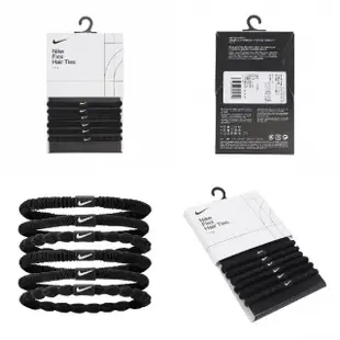 【NIKE 耐吉】髮圈 Flex Hair Ties 黑 白 彈力 多紋路 綁頭髮 髮帶 運動 球類(N100919409-1OS)