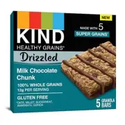KIND Healthy Grains Bars Drizzled Milk Chocolate Chunk Gluten Free 1.2 Oz 8 P...
