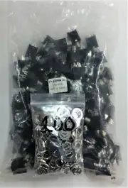 *NEW*(100 EA) SWITCHCRAFT 114BPC-1/4" TRS JACKS W/SHUNT COMPLETE WITH HARDWARE