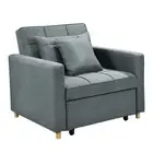 Suri 3 in 1 Convertible Sofa Chair Bed by Airforce Blue