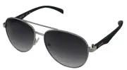 Kenneth Cole Reaction Mens Sunglass Silver Metal Aviator, KC1318 10B