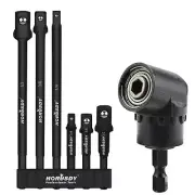 Impact Grade Driver Sockets Adapter Extension Bar Set Bit Right Angle Extra Long