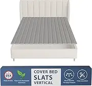 Greaton, 0.75-Inch Vertical Wooden Bunkie Board/Bed Slats, Queen, Grey