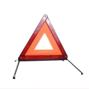 High - Visibility Foldable Car Triangle Warning Sign - Durable for Emergencies
