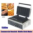 Electric Hotdog Waffle Maker Machine Corn Dog Maker 6 Slice Non-Stick Toaster