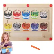 Magnetic Maze For Kids,Fine Motor Toys Color Number Maze,Montessori Sorting Game