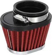 uxcell Motorcycle Air Filter Universal 55mm, Mushroom Head Intake Air Filter Oval Clamp on Air Engine Cleaner for Dirt Bike Pit Bike Moped Scooter ATV Go Kart Cart Parts, Red