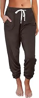 [AUTOMET] Womens Sweatpants Comfy Drawstring Athletic Lounge Yoga Pants Workout Joggers Pants with Pockets