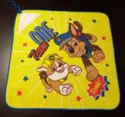 Paw Patrol Chase and Rubble Wash Cloth, Face Washer 27x27cm Cotton (New)
