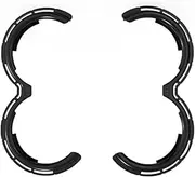 2 Propeller Guard Protector, Anti-Collision Prop Bumper Ring TPU Protective Cover Sleeve Compatible, for DJI, 2 Drone Accessories (Black) Drone Propeller Guard(Black)
