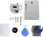 RFID Cabinet Lock, ABS Plastic Battery Electronic Cabinet Locker Hidden Keyless