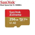 SANDISK 256GB 160MB / S SDXC A2 U3 V30 4K UHD MICROSDISK