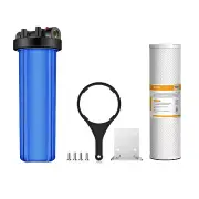 Big Blue Whole House Water Filter Housing System 20" x 4.5" CTO Carbon Block