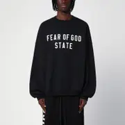 [Fear of God Essentials] Black sweatshirt with embroidered logo L Black