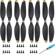 Mavic Mini Propeller, 16 Pieces Drone Mavic Mini Propeller with 24 Screws and 2 Screwdrivers, Mavic Mini Accessories for Drone Replacement, 4726 Propeller for Mavic Mini (Gold)