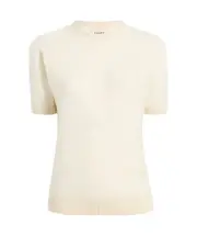Khaite The Pierre Short-Sleeved Jumper White