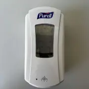 Purell White Touch Free Hand Dispenser LTX-12 Hand Sanitizer GOJO Soap