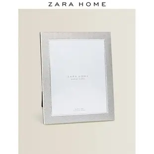 【熱賣下殺】相框ZARA HOME 歐式簡約銀色圓點相框生活照擺臺 6寸相框 46622045808