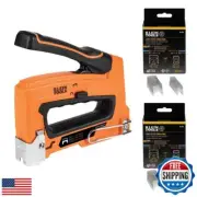 Klein Tools 80154 Heavy-Duty Cable Stapler with 600 Insulated Staples, 2 Pack