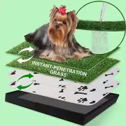 MEEXPAWS Dog Grass Pad with Tray/Foldable Liner Base Small, Dog Litter Box Ar...