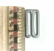 G Hook Webbing Buckle Quick Release 1 Inch Brush Matte Silver 4 pcs