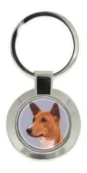 Basenji Key Ring