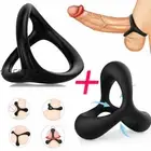 2PCS Men Penis Extender Stretcher Ring Penis Enhancer Enlarger Ring for Couple