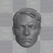 Bullseye v3 Daredevil Born Again custom head for Marvel Legends & more figures