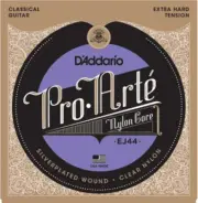 D'Addario Pro-Arte Nylon, Extra Hard Tension Classical Guitar Strings - EJ44