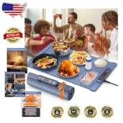 Large 16-inch Electric Warming Mat with Adjustable Temperature & Easy Cleanup