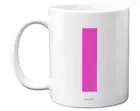 Personalised Alphabet Pink Initial Mug I Mug Gifts Mothers Day Birthday Gift Mum