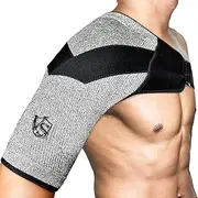 Vital Salveo Shoulder Brace Compression Sleeve Wrap with Support and Stability Breathable for Shoulder Pain Dislocated Rotator Cuff Tendinitis (1PC)-Large