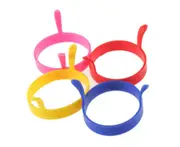 4PCS Of Round High-temperature Environmental Silicone Omelette Maker Cake Mold