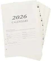 SHINEOFI Loose Leaf Paper Refills Academic Planner Inserts with Prepunched Portable Reusable Notebook Pages for Easy Insertion Smooth Writing Surface