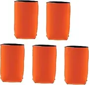 Kisangel 5pcs Kettle Cover Drink Cooler Can Covers Insulated Beer Can Sleeves Drinks Beverage Sleeves Can Cup Sleeve Bottle Sleeve Can Sleeves Can Cover Sleeve Orange Neoprene