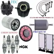 Tune Up Kit Filters Cap Wire Spark Plugs For NISSAN XTERRA L4 2.4L 2000-2001