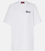 [Gucci] Gucci Logo cotton jersey T-shirt AU 12 white