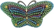 [Santimon] Womens Purse-Clutches Diamante Sequin Evening-Bags Ladies Luxury Chain Sparkle Bridal Prom Butterfly