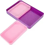 DIYEAH 1 Set Diamond Art Funnel with Rhinestone Sorting Trays for DIY Craft Projects for Bead Organizing and Mobile Phone Decorations