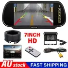 7" Wireless Car Rear View Kit Mirror Monitor IR Night Vision Reversing Camera