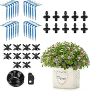Drip Irrigation Kit | Automatic Adjustable Drip Irrigation,Automatic Drippers for Outdoor Greenhouse Patio Farm Farmland Raised Bed