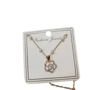 Pearl Flower Bracelet Women Bracelets Charm Hand Chain Titanium Steel Chain