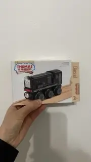 Thomas & Friends Wooden Railway, Diesel Engine, Push-Along Toy Train for Kids Ag