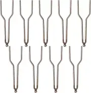 , 9 Pack Mini Pyrography Solid Tips Wood Burning Pen Tip Silver