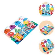 Toddler Play Board Preschool Learning Toys Geometric Puzzle Toy