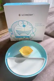 Le Creuset Doraemon Plate Set of 3 Doraemon 50th Anniversary New From Japan
