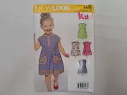 New Look Pattern - Toddler's Dress in 4 Styles (1/2-4) #6485 - Uncut
