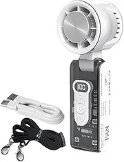 Handheld Fan | Handheld Portable Fans with Flashlight - Cooling Bladeless Ventilador Device for Beach Adults Camping Kids Vacation Outdoor Offices