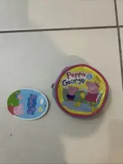 PEPPA PIG GEORGE & PEPPA ZIP PURSE ROUND BNWT (ACC243