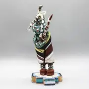ZUNI-HANDMADE FIRE GOD KACHINA by VANCE SANCHEZ-NATIVE AMERICAN